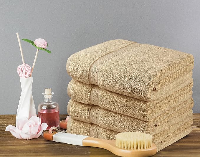Towel and Linen Mart 4 Pieces Bath Towel Sets - Image 6