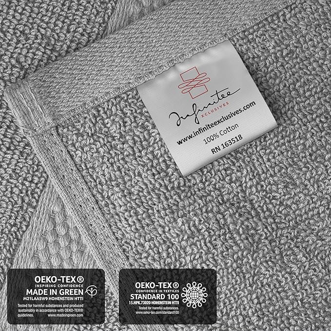 Infinitee Xclusives Gray Hand Towels - Image 5