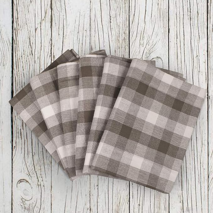 Kitchen Towels Set of 6 Soft Premium Cotton Highly Absorbent Dish Towels 20X30 - Image 9