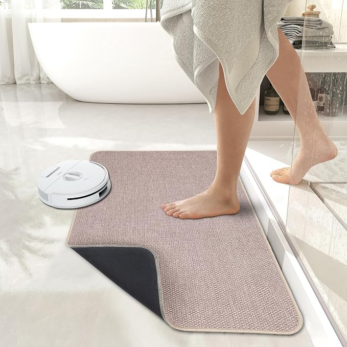Bath Mat, Ultra Thin Bathroom Runner Rugs, Large Bath Mats - Image 6