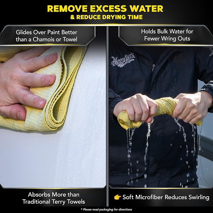 Meguiar's Water Magnet Microfiber Drying Towel, Premium Car Wash Microfiber - Image 4