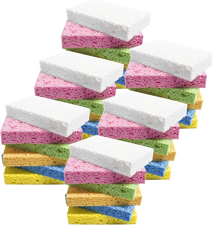 ARCLIBER Cleaning Sponge, Kitchen Sponges Pack, Non-Scratch Cellulose Sponge by ARCLIBER