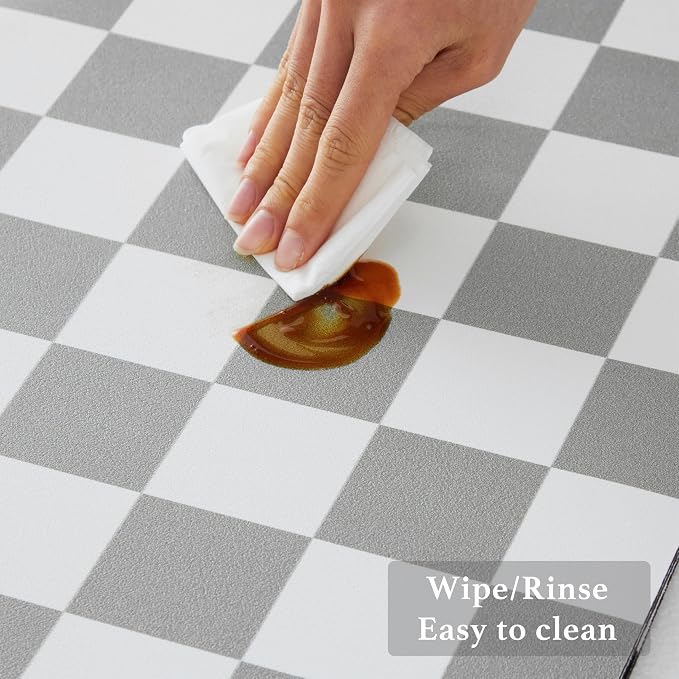 Checkered Dish Drying Mat for Kitchen Counter, Coffee Bar Station Accessories - Image 5