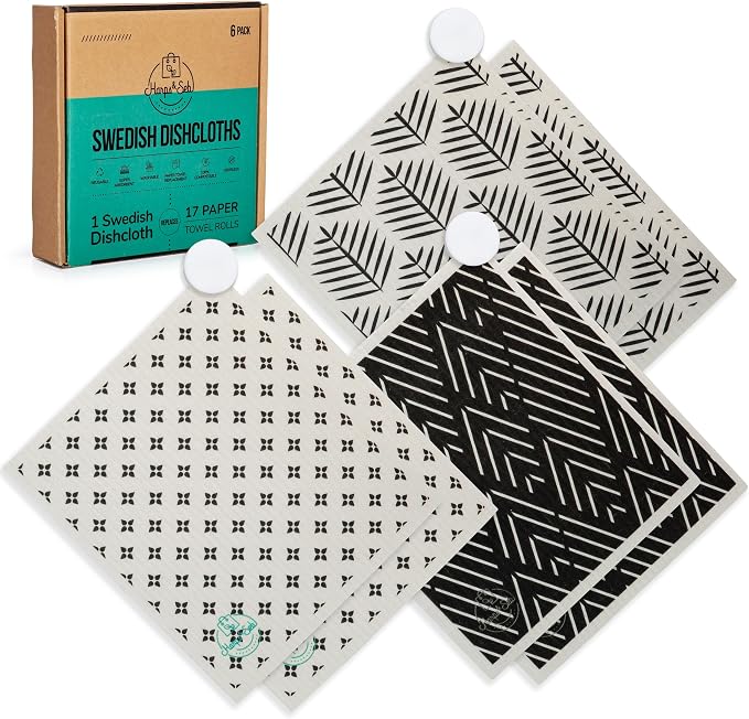 Harps&Seb Swedish Dishcloths for Kitchen Dishcloths by HarpsSeb
