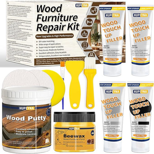 Wood Repair Kit, Wood Furniture Repair Kit, Wood Filler, Wood Putty and by HUPEYNA