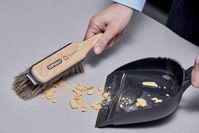 Superio Handheld Comfort Grip Dustpan and Brush Set - Image 3