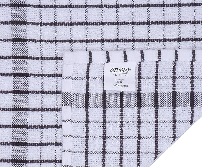 AMOUR INFINI Kitchen Dish Cloths Set of 8 - Image 3