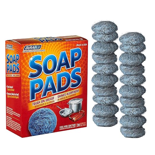 SCRUBIT 20 Pack Steel Wool Soap Pads by SCRUBIT