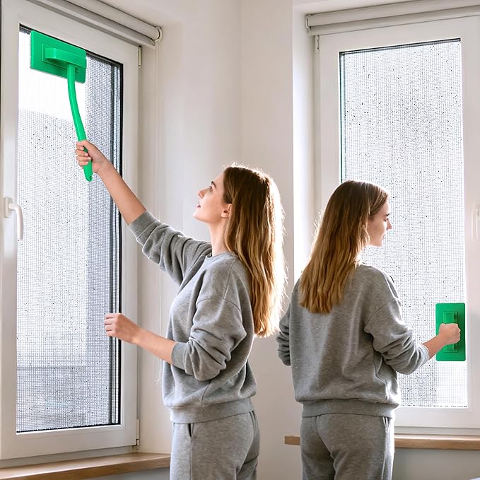 MyLifeUNIT 2 Packs Mesh Screen Cleaner, Detachable Window Screen Cleaning Brush - Image 5