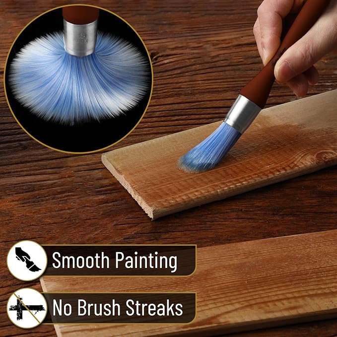 Bates- Trim Paint Brush, 0.75 Inch, Ergonomic Non-Slip Handle, Synthetic - Image 5