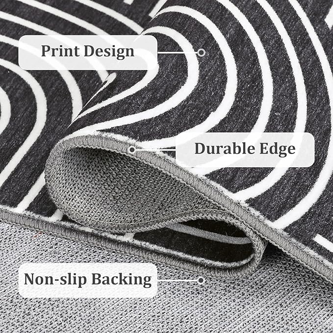 Washable Rug 10x13 Area Rugs for Living Room, Abstract Rug for Bedroom - Image 7