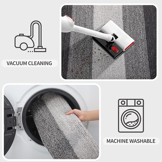 Kitinjoy Indoor Outdoor Door Mat, 40x32 Non-Slip Absorbent Dirt Trapper - Image 5