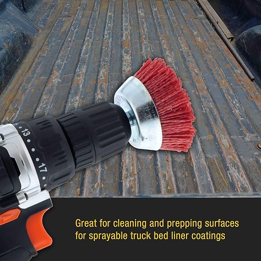 Dura-Gold 2.5" Abrasive Filament Nylon Bristle Cup Brush - Image 6