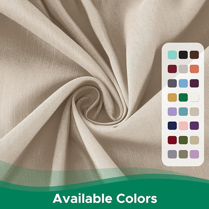 Biscaynebay Wrap Around Bed Skirts for King & Cal King Beds 18" Long Drop, Light Camel Elastic Dust Ruffles Easy Fit Wrinkle & Fade Resistant Silky Luxurious Fabric Solid Machine Washable