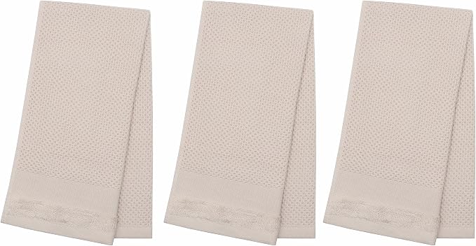 Mia'sDream Cotton Hand Face Head Towel Waffle Weave Kitchen Tea Towel Dish - Image 2