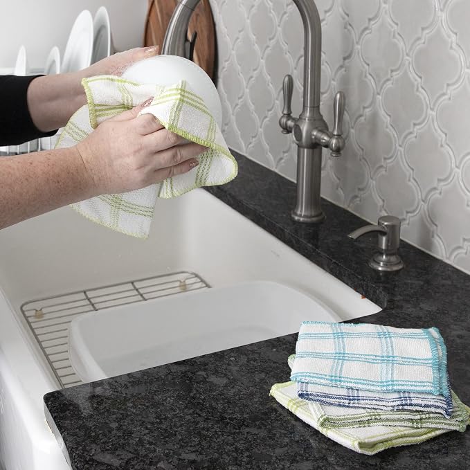 Ritz 100% Cotton 12-inch x 12-inch Kitchen Dish Towel, Gentle Cleaning Wash - Image 4