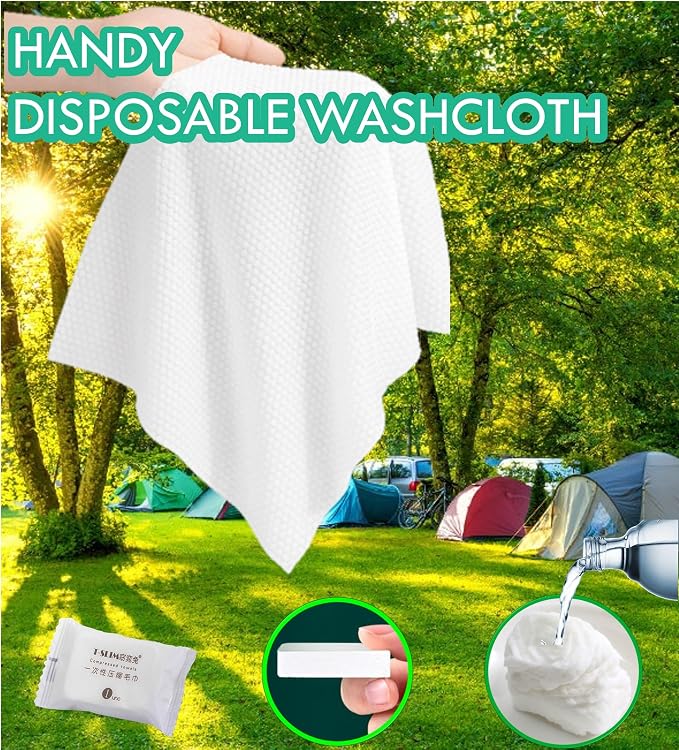 Premium Compressed Towel Tablet, Essential Face Washcloths - Image 5