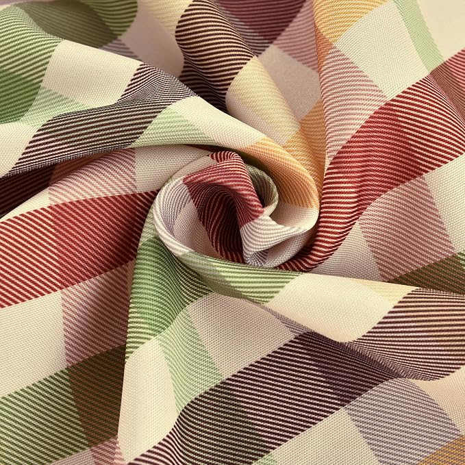 Waterproof Gingham Festive Tablecloth Fabric - Image 9