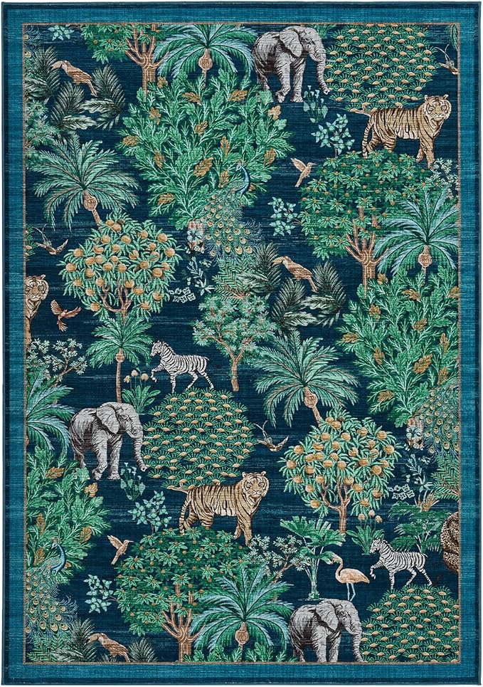 GarveeHome Jungle Rug 10x13 Washable Area Rugs - Image 4