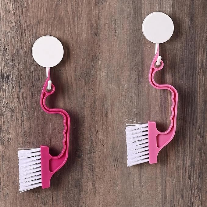 Slick- Window Track Cleaning Brush, 4 Pack, Ergonomic Handle, Built-in Scraper - Image 7