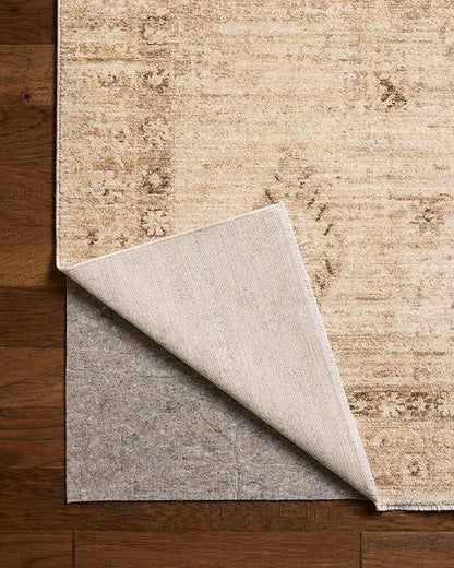 Loloi Chris Loves Julia Palma Collection PLM-06 Natural/Smoke 3'-6" x 5'-6" Fringe Accent Rug Vintage Style Boho Living Room Bedroom Carpet