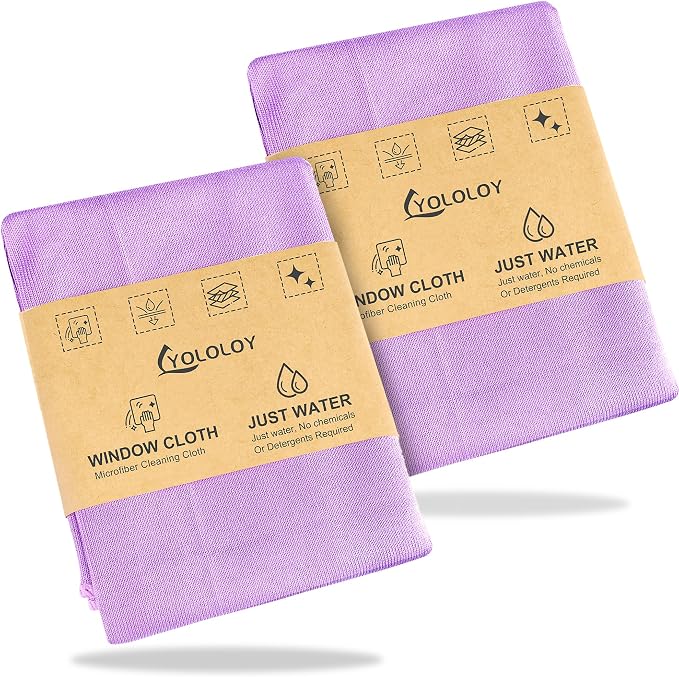 Window Cloth 2 pack, Basic Package Cleaning Cloth, Quality Replacement by YOLOLOY