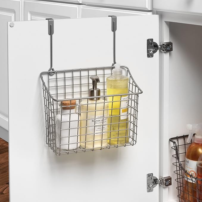 Spectrum Grid Over The Cabinet Wire Storage Basket Large - Image 3