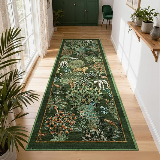 GarveeHome Jungle Rug 2.5x10 Kitchen Runner Rug Non Slip Washable Runners by GarveeHome