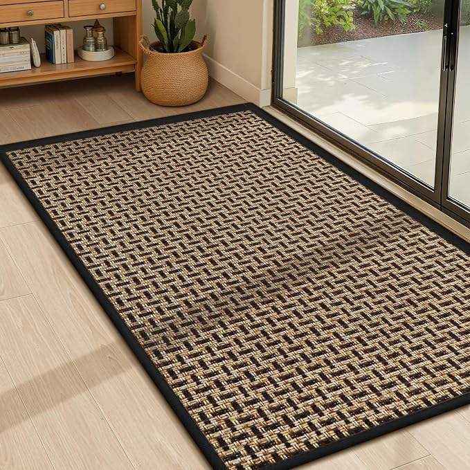 LEKEEPGO Door Mat Indoor Entrance 24"x36", Absorbent Indoor Door Mat, Non Slip by LEKEEPGO
