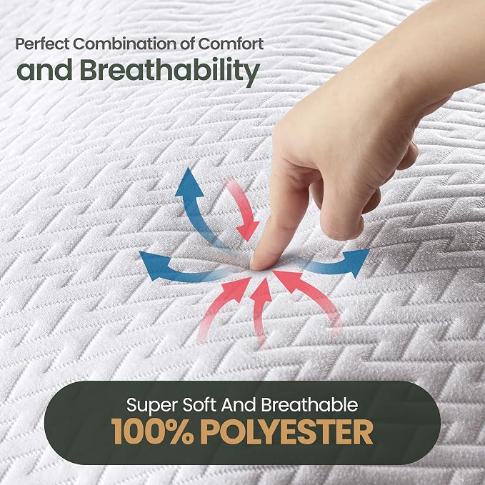 Utopia Bedding Waterproof Mattress Protector Full Size, Premium 3D Air Soft - Image 4