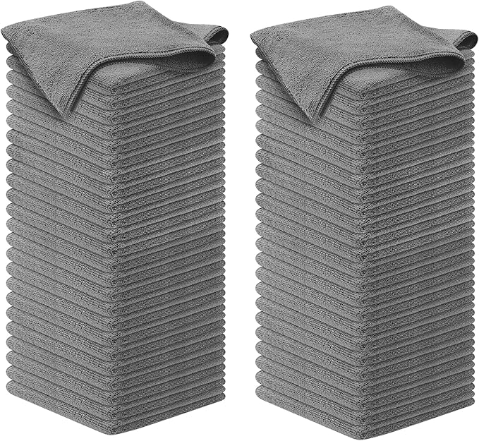 Microfiber Cleaning Cloth Grey by USANOOKS