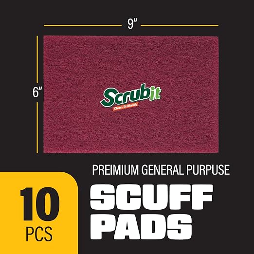 SCRUBIT 6 x 9 in. General Purpose Scuff Pads, Paint Primer Prep Adhesion - Image 3