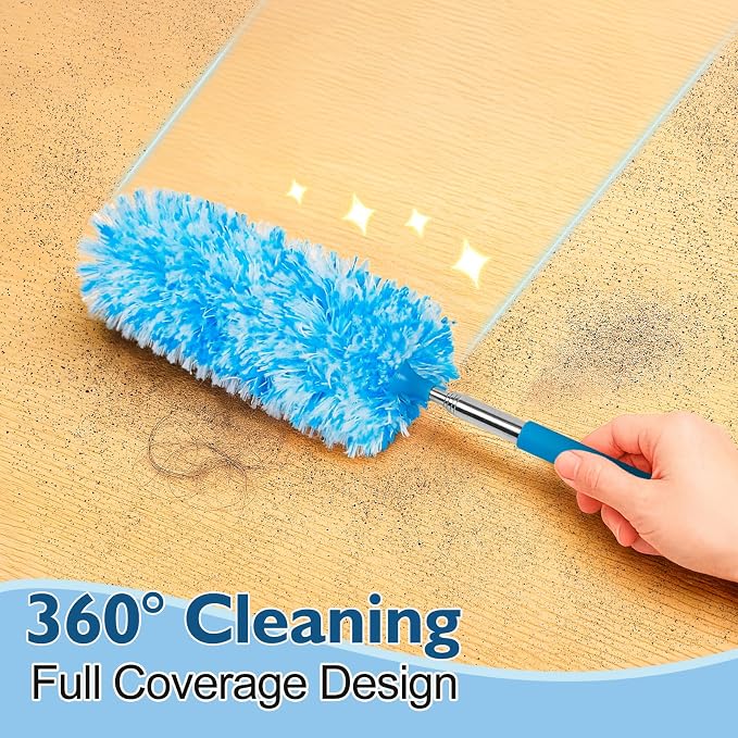 MAVRIZ 12 pcs Microfiber Extendable Duster, Washable & Reusable Duster - Image 2