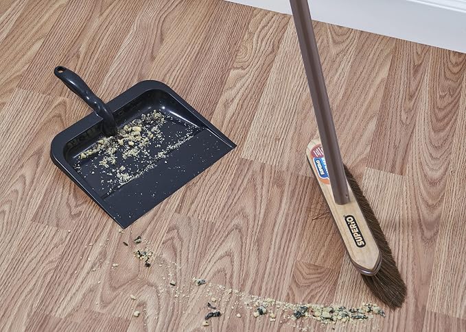 Superio Horsehair Broom, Heavy Duty Home and Kitchen Broom Easy, Sweeping Dust - Image 5