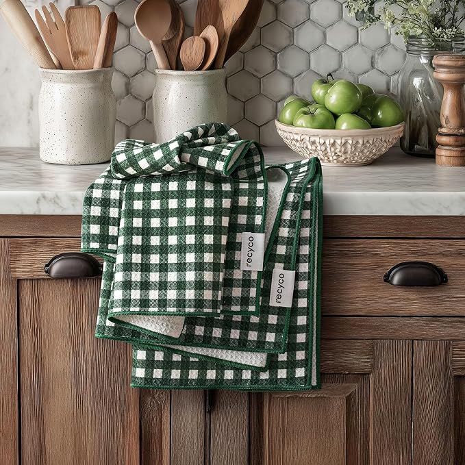 RECYCO Waffle Kitchen Towel Set of 2 by RECYCOHOMECOLLECTION