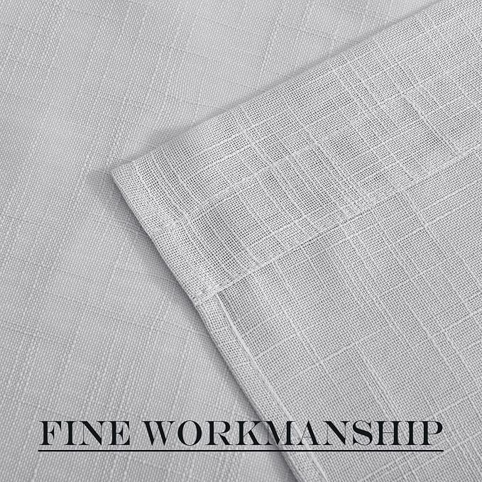 NICETOWN Light Grey Sidelight Curtain, Light Filtering Side Front Door Curtains - Image 5