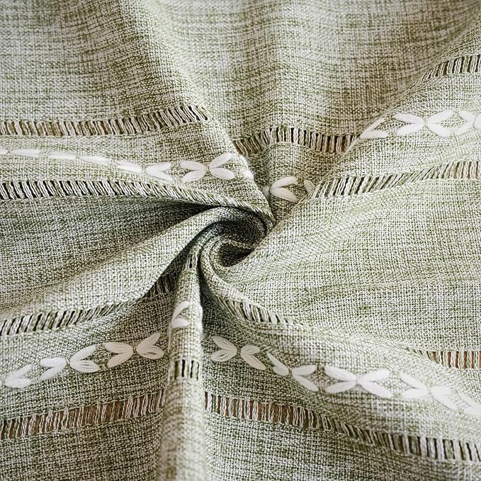Bedside Table Cloth with Tassel Small Table Cover for Nightstand,Bedside Table TV Microwave (Green, 17.7 * 39.4inches)