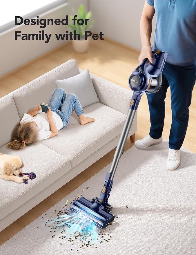 Cordless Vacuum Cleaner, Rapid Clean 23 Kpa Powerful Suction, 1.3 L Large - Image 3