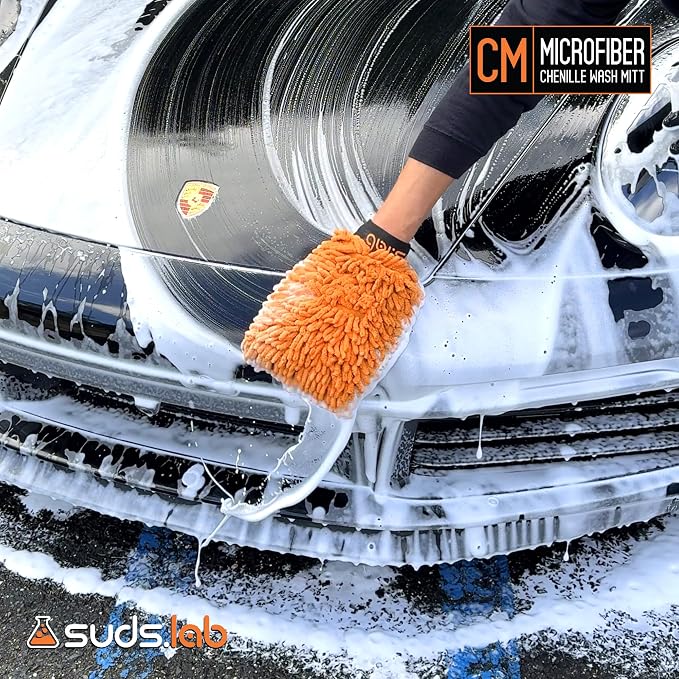 Suds Lab CM Chenille Microfiber Wash MItt - Image 7