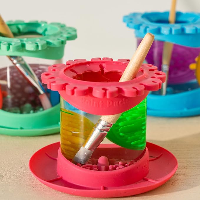 Paint Puck Ultimate Rinse Cup Paint Brush Cleaner – Non-Spill Paint Water Cup & - Image 5