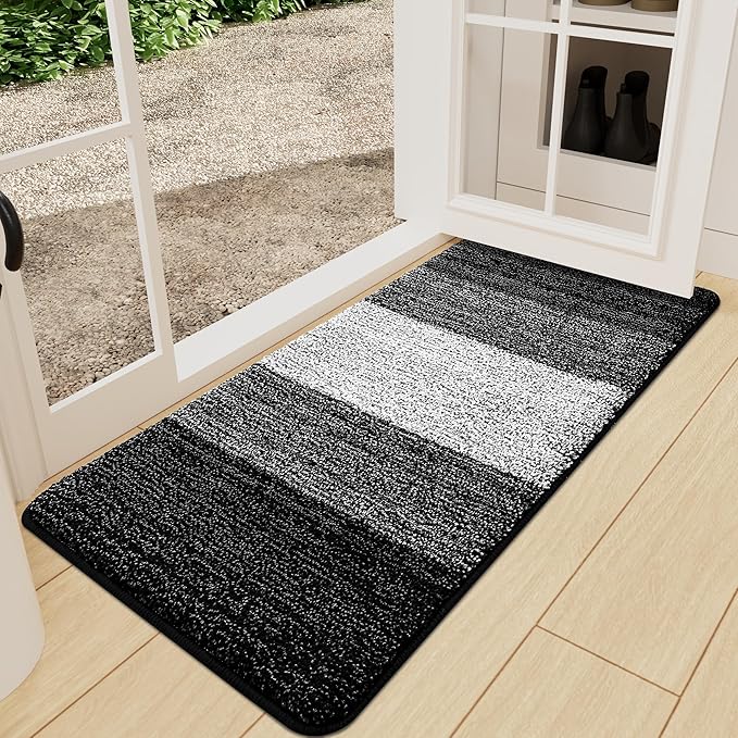Kitinjoy Indoor Outdoor Door Mat, 71x24 Non-Slip Absorbent Dirt Trapper by Kitinjoy