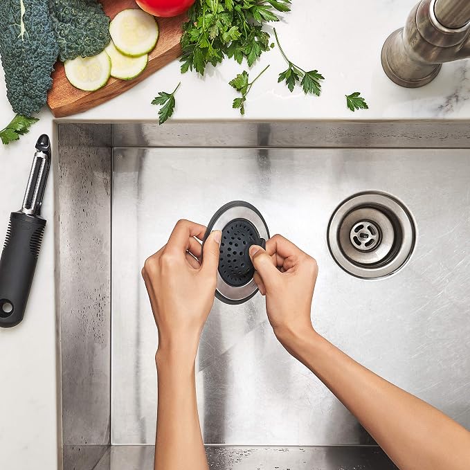 OXO Good Grips 2-in-1 Sink Strainer Stopper - Image 6