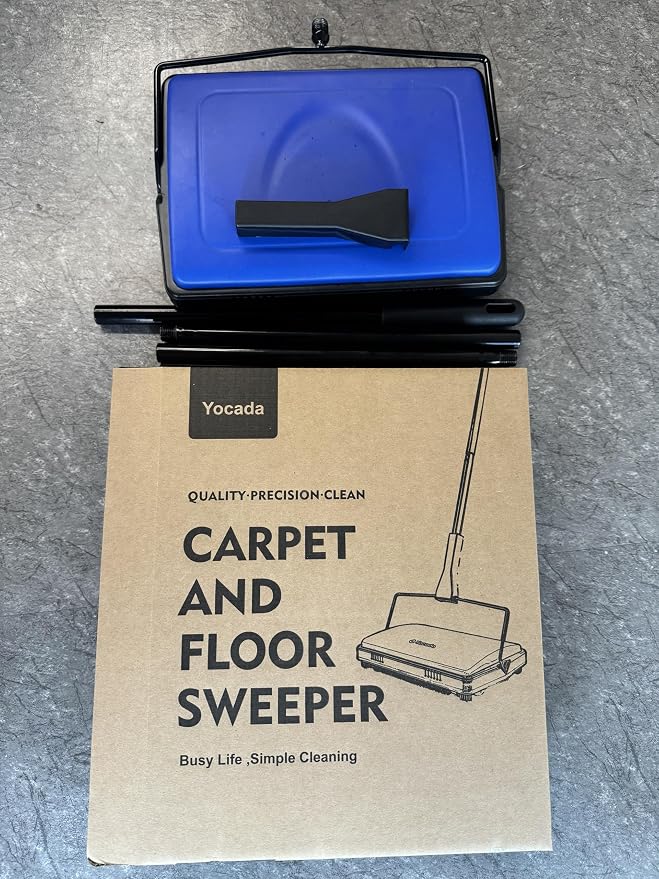 Yocada Carpet Sweeper Cleaner for Home Office Low Carpets Rugs Undercoat - Image 8