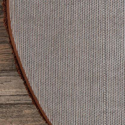 Unique Loom Solid Shag Collection Area Rug (3' 3" x 5' 3" Oval, Chocolate Brown)