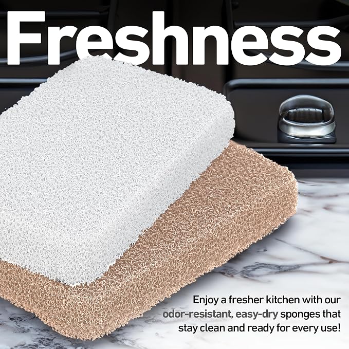 Casanero 6-Pack Silicone Scrubbing Sponges, Heavy-Duty, Non-Scratch | Reusable - Image 5