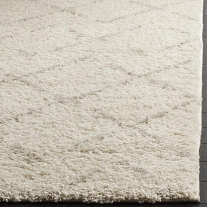 SAFAVIEH Area Rug 10x14 - Arizona Shag Collection - Large - Ivory & Beige, Moroccan Boho Design, Non-Shedding & Easy to Clean, Ideal for Living Room, Bedroom, Dining Space (ASG743A)