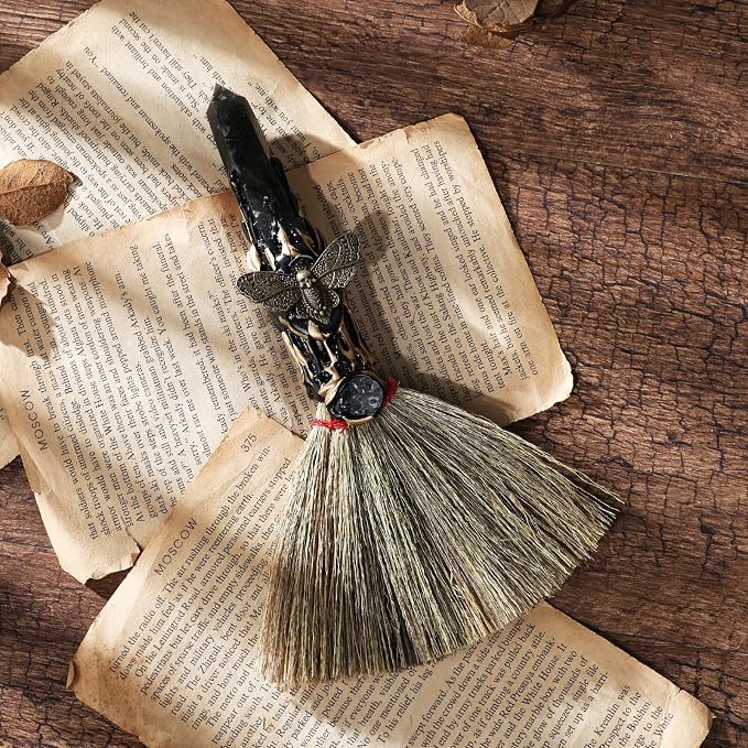 Labradorite Witch Altar Broom - Image 5