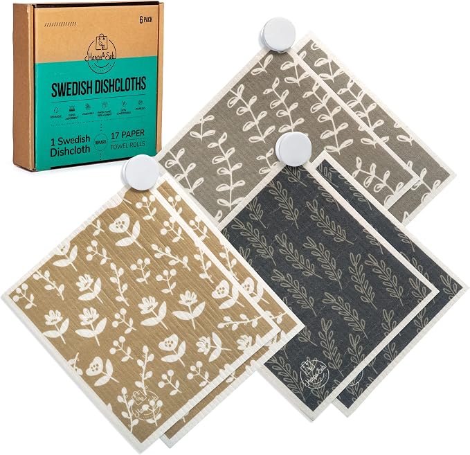 Harps&Seb Swedish Dishcloths for Kitchen Dishcloths by HarpsSeb