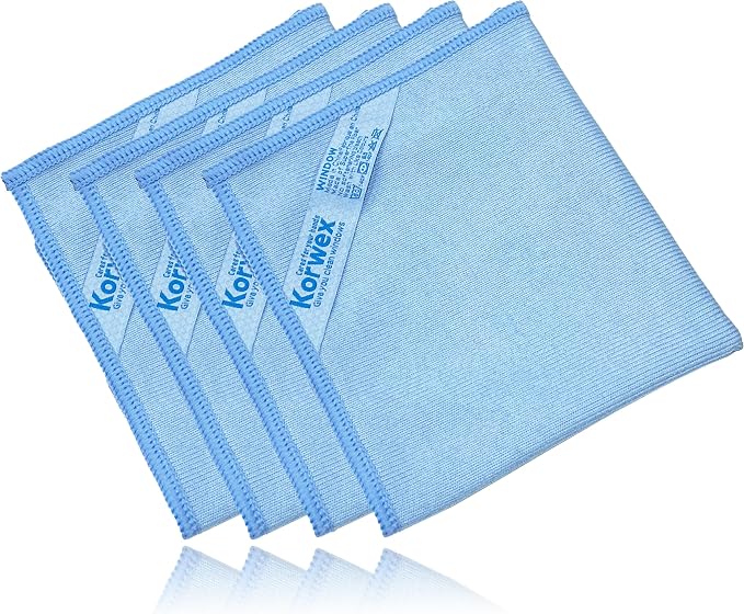 Window Cleaning Cloth, Glass Cleaning Cloth, Streaks Schatches Free. by Korwex