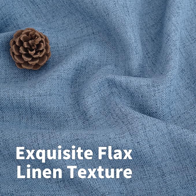 YoungsTex Denim Blue Curtains 72 Inches Long - Image 4